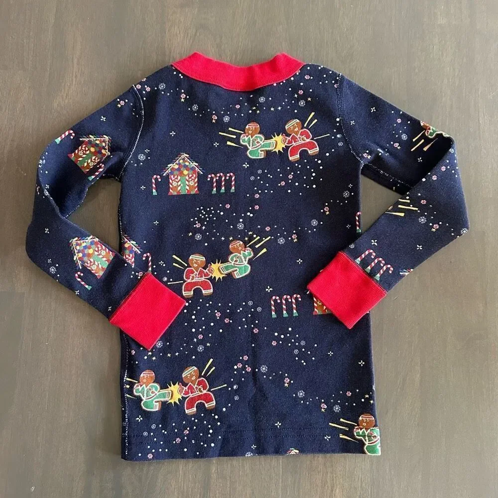 Hanna Andersson size 3 Ninja Gingerbread Long John TOP ONLY